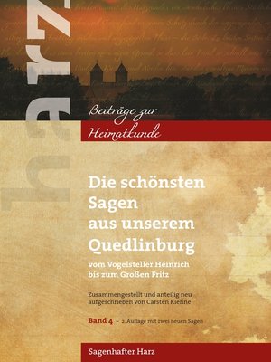 cover image of Die schönsten Sagen aus unserem Quedlinburg